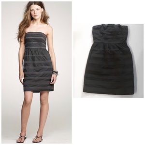 J.Crew Gray Rugby Stripe Ginny Dress-0 EUC